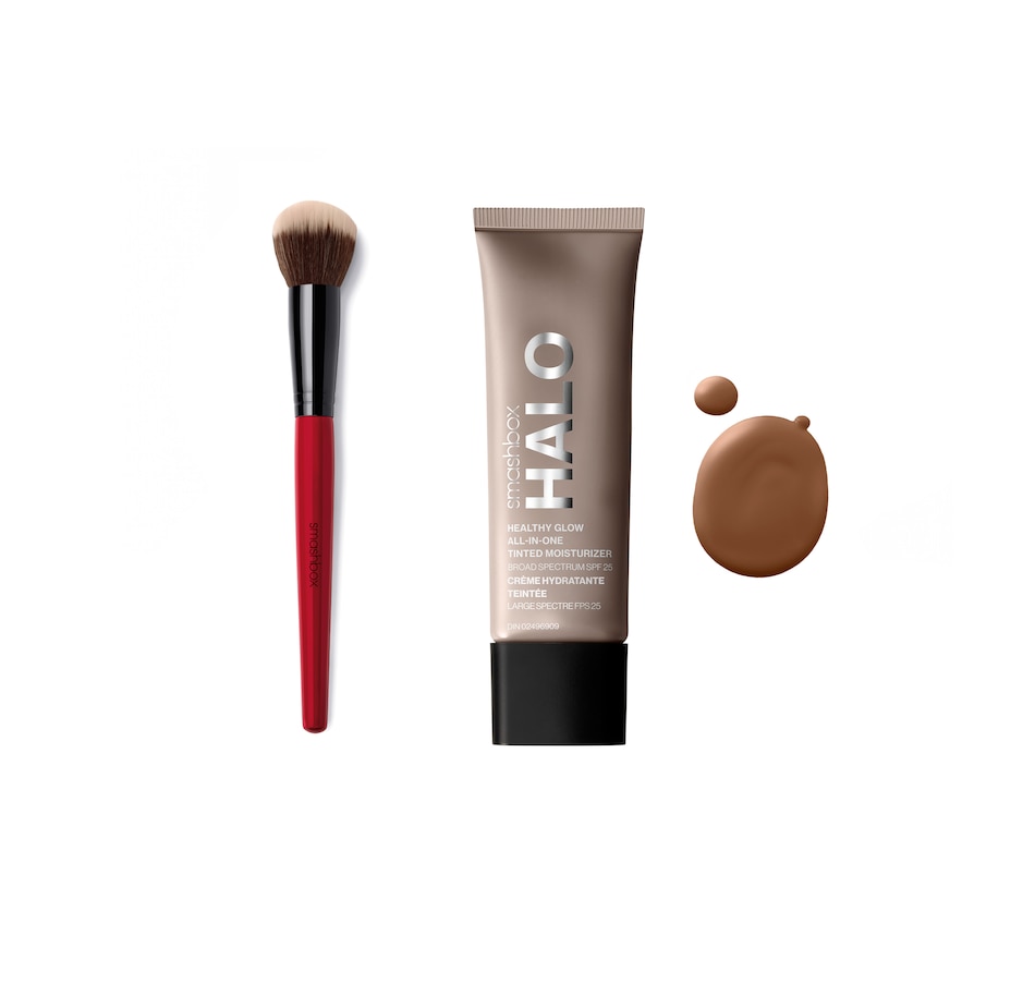 Image 212076_DEE.jpg, Product 212-076 / Price $44.00, Smashbox Halo Healthy Glow Tinted Moisturizer Broad Spectrum SPF 25 with Brush from Smashbox on TSC.ca's Beauty department