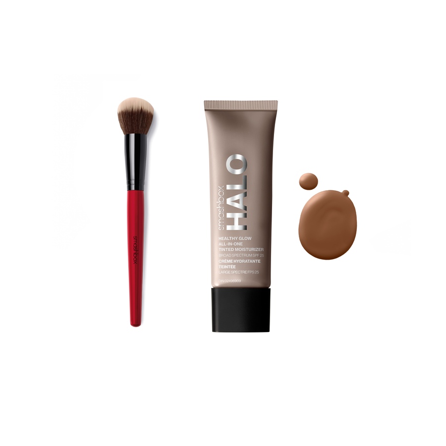 Image 212076_DEE.jpg, Product 212-076 / Price $88.00, Smashbox Halo Healthy Glow Tinted Moisturizer Broad Spectrum SPF 25 with Brush from Smashbox on TSC.ca's Beauty department