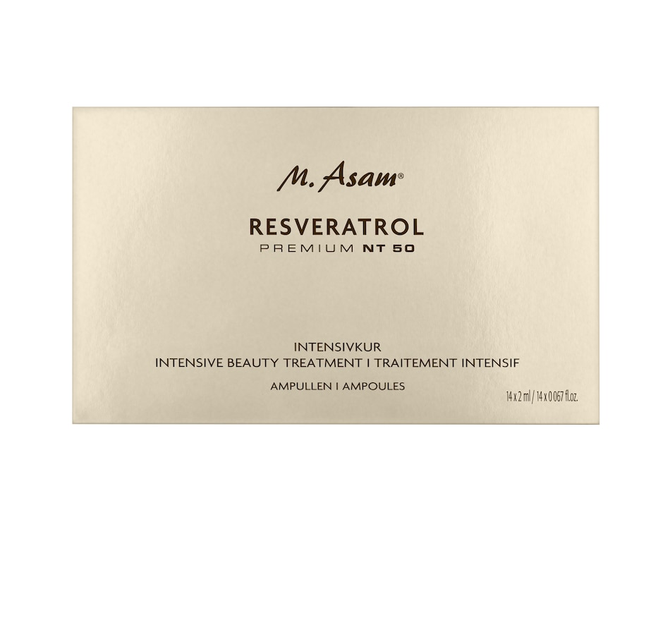 Image 212303.jpg, Product 212-303 / Price $59.99, M. Asam Resveratrol Premium NT50 Ampoule Intesive Beauty Treatment- 14 x 2ml from M. Asam on TSC.ca's Beauty department