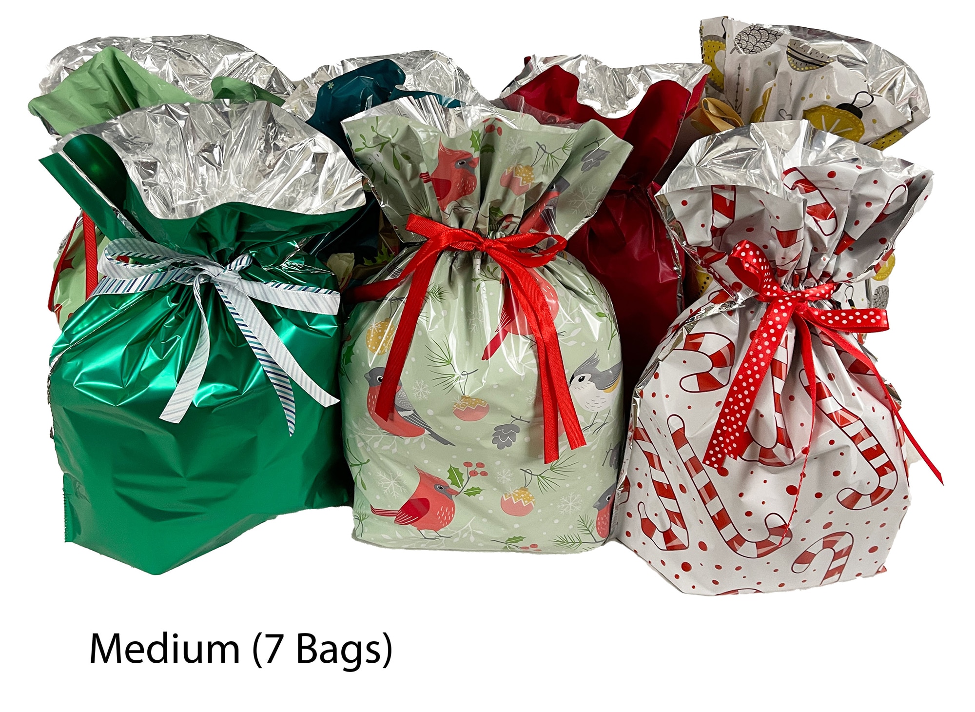 Home Garden Decor Seasonal Holiday Decor Holiday Entertaining Holiday Memories Drawstring Gift Bag and Tag Set 64 pieces TSC Online Shopping for Canadians