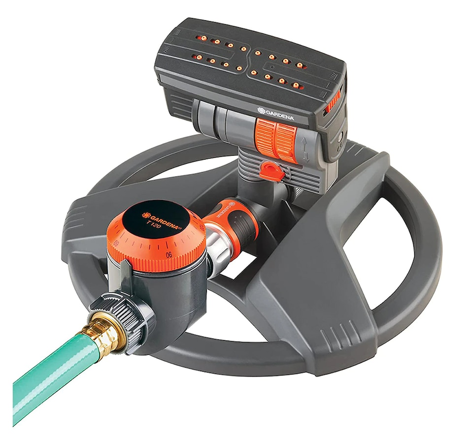 Image 212463.jpg, Product 212-463 / Price $79.99, Gardena Frostproof ZoomMaxx Sprinkler (2400 square feet, fully adjustable, built-in timer, weighted sled base) from Gardena on TSC.ca's Home & Garden department