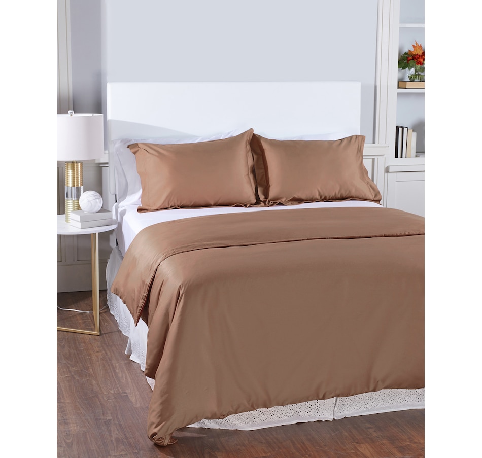 Image 212502_LAT.jpg, Product 212-502 / Price $209.99 - $262.99, Home Suite 600 Thread-Count 100% Egyptian Cotton Duvet Cover Set from Home Suite on TSC.ca's Home & Garden department