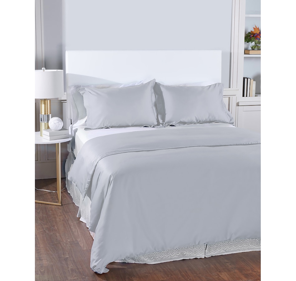 Image 212502_SIL.jpg, Product 212-502 / Price $209.99 - $262.99, Home Suite 600 Thread-Count 100% Egyptian Cotton Duvet Cover Set from Home Suite on TSC.ca's Home & Garden department