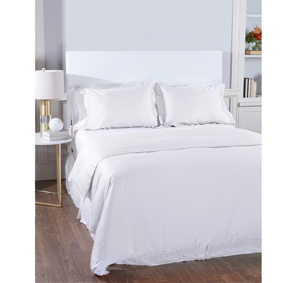 Image 212502_WHT.jpg, Product 212-502 / Price $209.99 - $262.99, Home Suite 600 Thread-Count 100% Egyptian Cotton Duvet Cover Set from Home Suite on TSC.ca's Home & Garden department