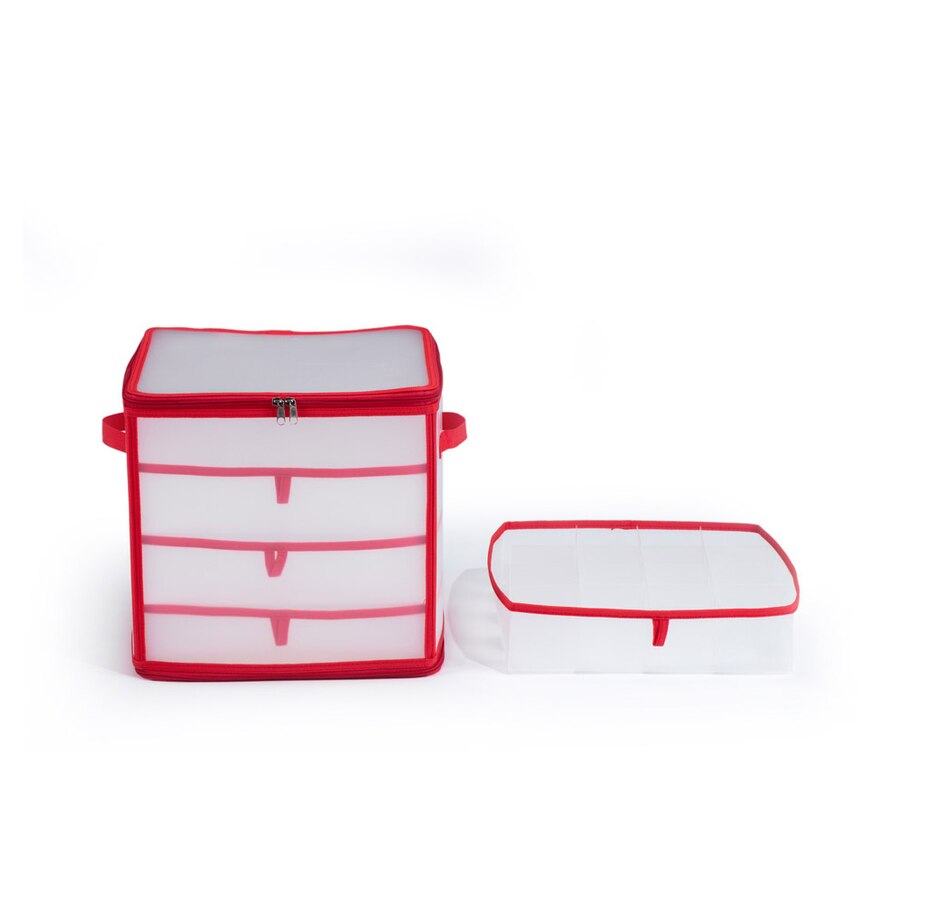 Image 212551.jpg, Product 212-551 / Price $15.33, OrganizeMe Christmas Storage Box With Removable Trays from Organizeme on TSC.ca's Home & Garden department