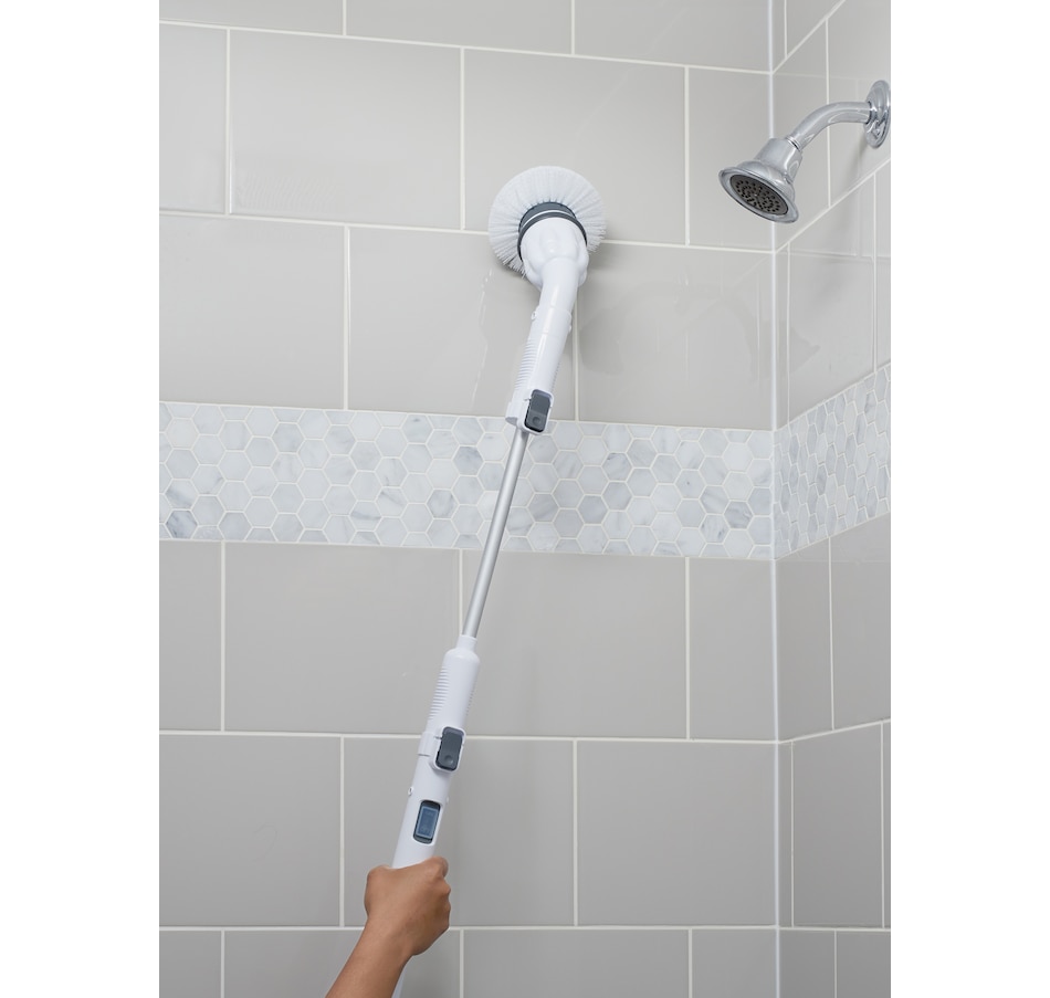 BELL + HOWELL Scrubtastic Power Scrubber with Extension Handle in
