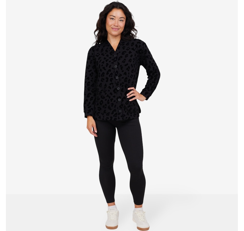 Cuddl Duds Comfortwear Cardigan and Legging Set