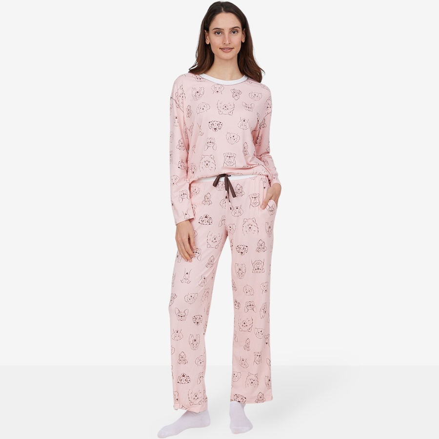 Image 212716_ALTMORE12.jpg, Product 212-716 / Price $19.33, Cuddl Duds Cozy Jersey PJ Set from Cuddl Duds on TSC.ca's Fashion department