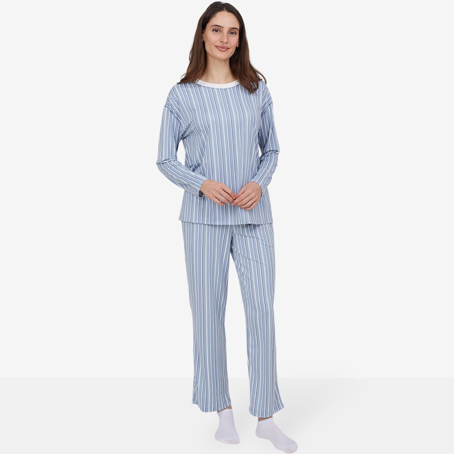 Image 212716_BSTR.jpg, Product 212-716 / Price $19.33, Cuddl Duds Cozy Jersey PJ Set from Cuddl Duds on TSC.ca's Fashion department