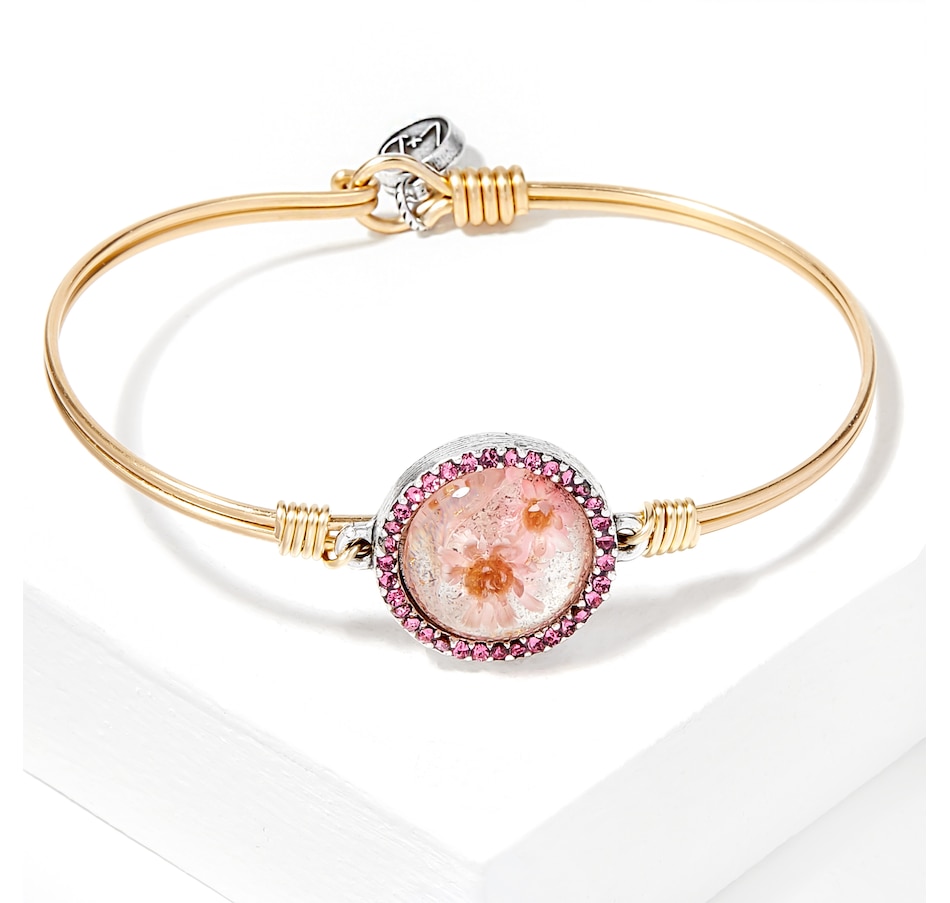Image 212753_BRTON.jpg, Product 212-753 / Price $24.88, Luca + Danni Pink Pressed Flowers Bangle from Luca + Danni on TSC.ca's Jewellery department