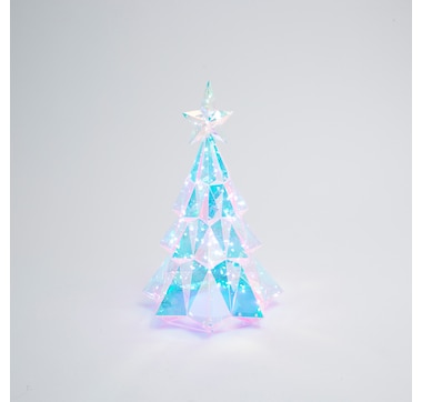 Holiday Memories Lighted Holographic Holiday Tree and Remote