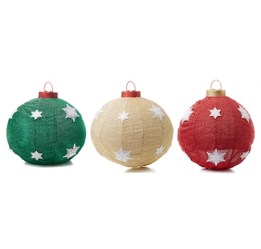 Holiday Memories Collapsible Ornaments (set of 3)