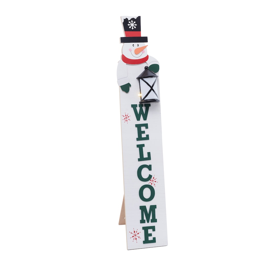 Image 212950_SWN.jpg, Product 212-950 / Price $34.99, Holiday Memories 40" Lighted Wood Holiday Design Porch Sign from Holiday Memories on TSC.ca's Home & Garden department