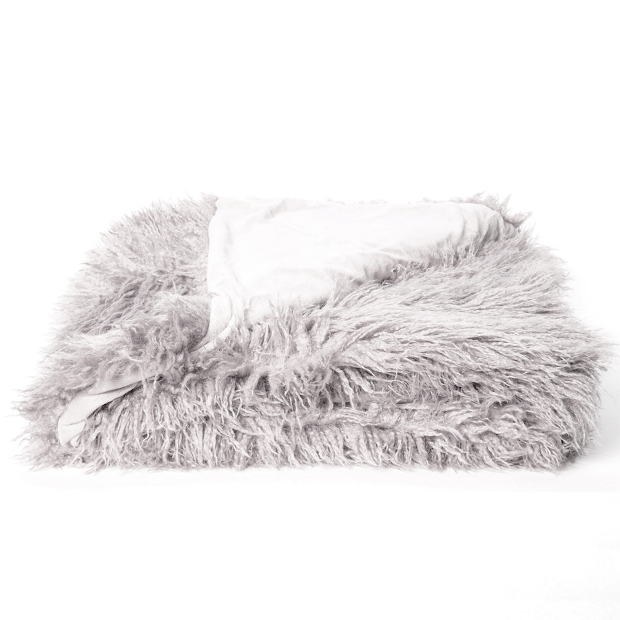 Image 212957_GRY.jpg, Product 212-957 / Price $189.99, Guillaume Home Faux Mongolian Fur Throw from Guillaume on TSC.ca's Home & Garden department