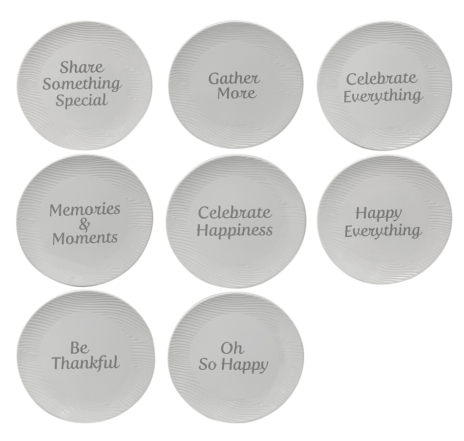 Image 212969_WOOLW.jpg, Product 212-969 / Price $49.99, temp-tations Special Edition Appetizer Plates (set of 8) from temp-tations on TSC.ca's Kitchen department