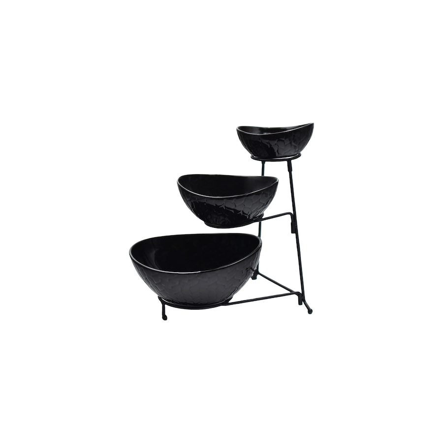 Image 212971_CARWB.jpg, Product 212-971 / Price $39.99, temp-tations Three-Tiered Oval Serving Bowl with Metal Rack from temp-tations on TSC.ca's Kitchen department