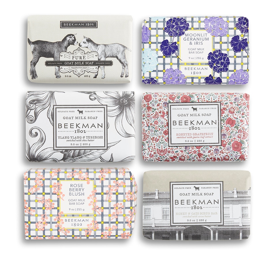 Image 213211.jpg, Product 213-211 / Price $50.00, Beekman 1802 6-Piece Assorted Goat Milk Soap Bars from Beekman 1802 on TSC.ca's Beauty department