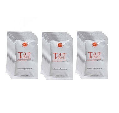 Tan Towel Exfoliating Wipe (15-Pack)