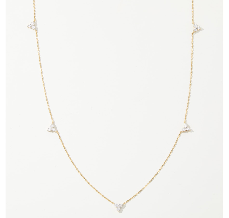 Image 213401_YGL.jpg, Product 213-401 / Price $999.99, EVERA Diamonds 14K Gold 0.75 av. ctw Diamond Necklace from Evera Diamonds on TSC.ca's Jewellery department