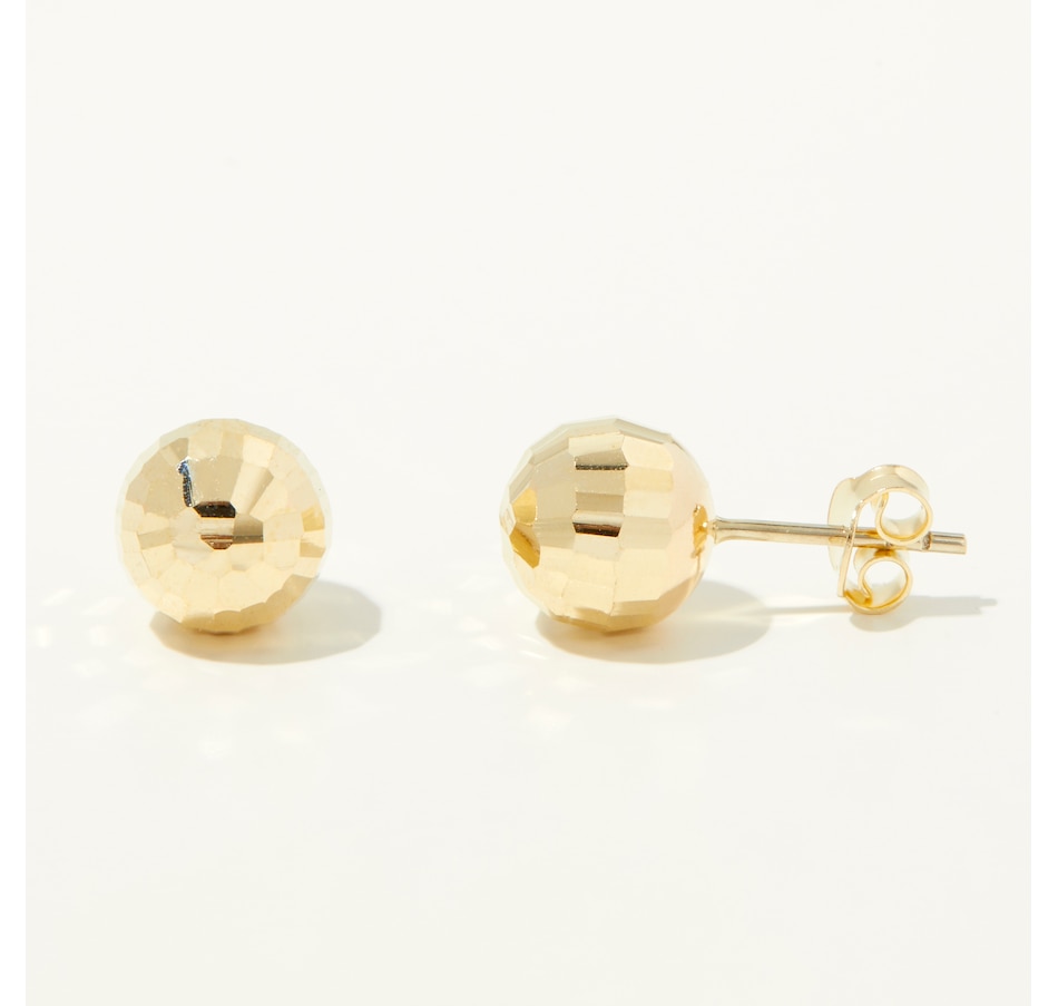 Image 213412_ALTMORE1.jpg, Product 213-412 / Price $149.99 - $229.99, TruGold 10K Yellow Gold High-Polished Disco Ball Stud Earrings from TruGold on TSC.ca's Jewellery department