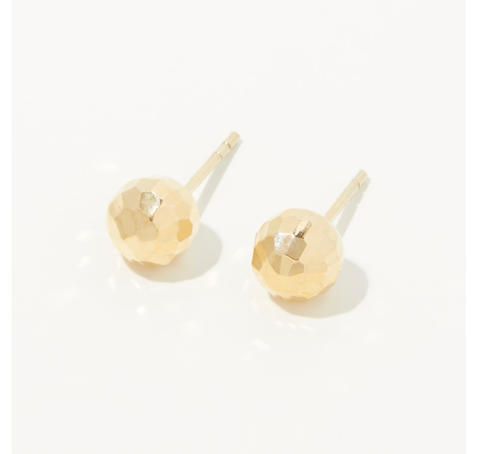 Image 213412_ALTMORE2.jpg, Product 213-412 / Price $149.99 - $229.99, TruGold 10K Yellow Gold High-Polished Disco Ball Stud Earrings from TruGold on TSC.ca's Jewellery department