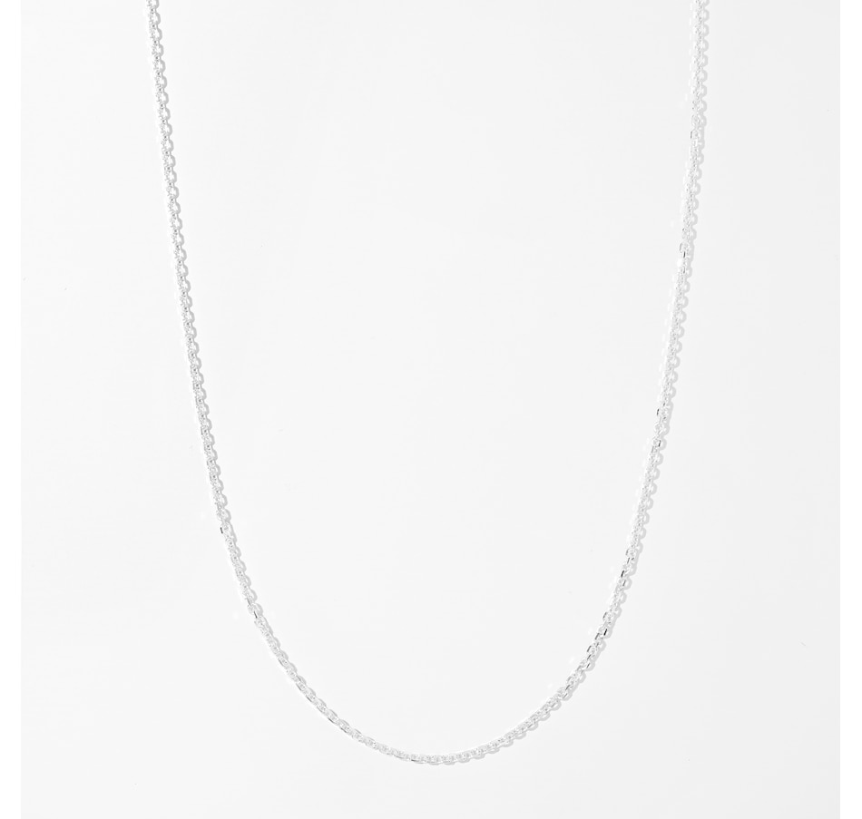 Image 213424.jpg, Product 213-424 / Price $59.99 - $74.99, Silver Gallery Sterling Silver Diamond Cut Forzatina Link Chain from Silver Gallery on TSC.ca's Jewellery department