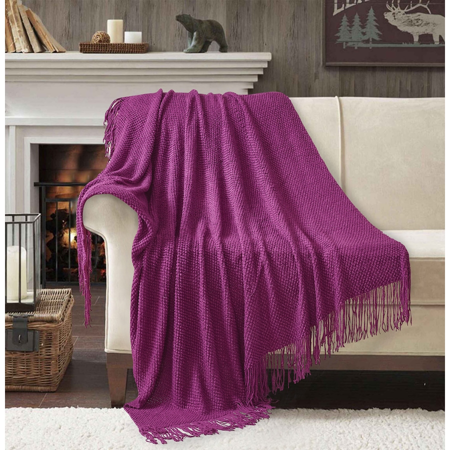 Image 213594_VIO.jpg, Product 213-594 / Price $9.33, St. Clair 620 GSM 50" x 70" Throw from St. Clair Bedding on TSC.ca's Home & Garden department