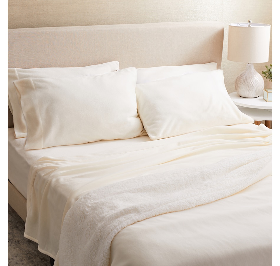 Image 213688_IVR.jpg, Product 213-688 / Price $34.33, Home Suite Essentials Polar Fleece 4-Piece Sheet Set from Home Suite on TSC.ca's Home & Garden department