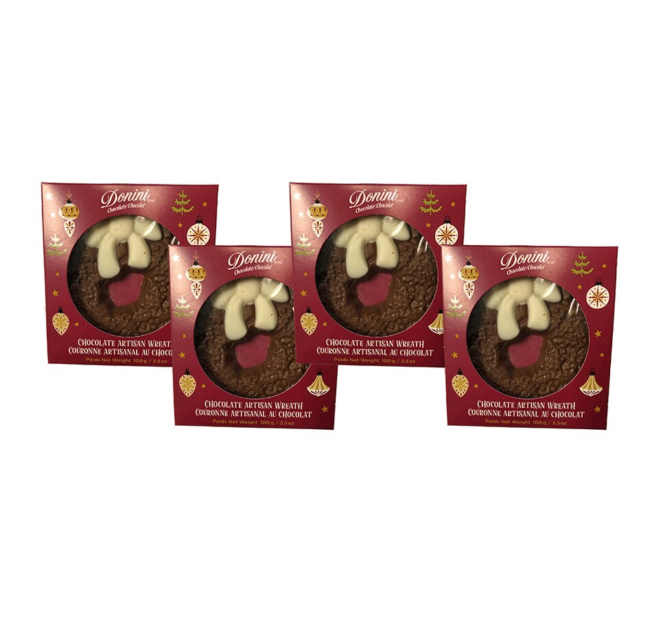Donini 4-Pack Milk Chocolate Wreath - TSC.ca