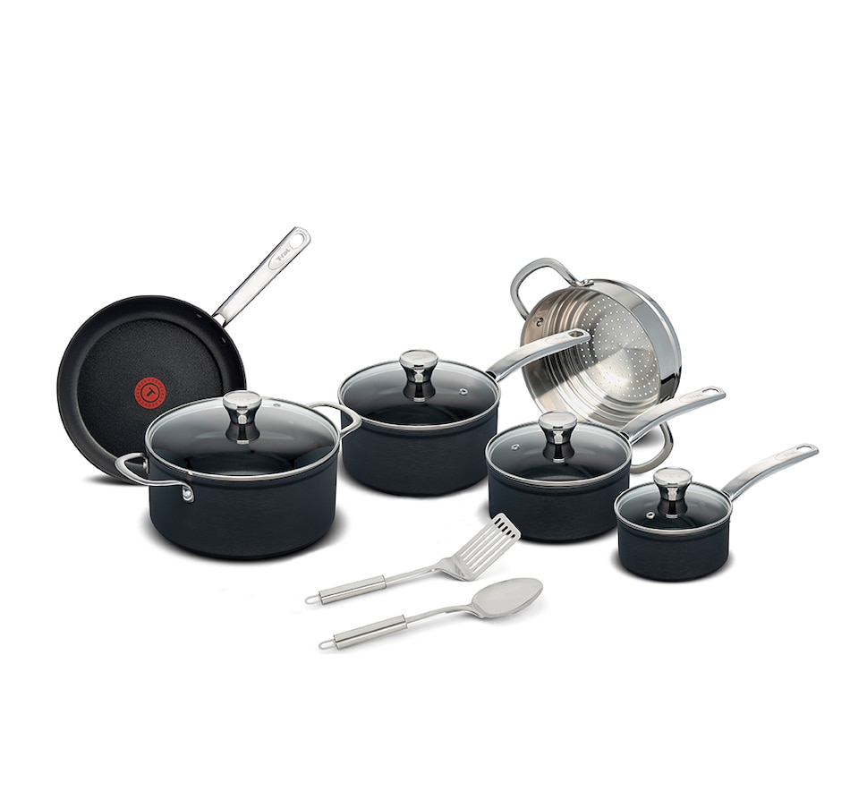 Image 213733.jpg, Product 213-733 / Price $184.99, T-fal Platinum Hard Anodized Non-Stick 12-Piece Cooking Set from T-Fal on TSC.ca's Kitchen department