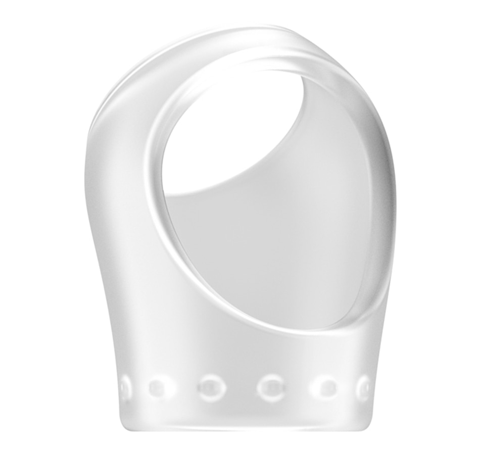 Image 213836_TRSL.jpg, Product 213-836 / Price $18.99, Sono Cockring with Ball Strap No. 45 - Translucent from Sono on TSC.ca's Sexual Wellness department