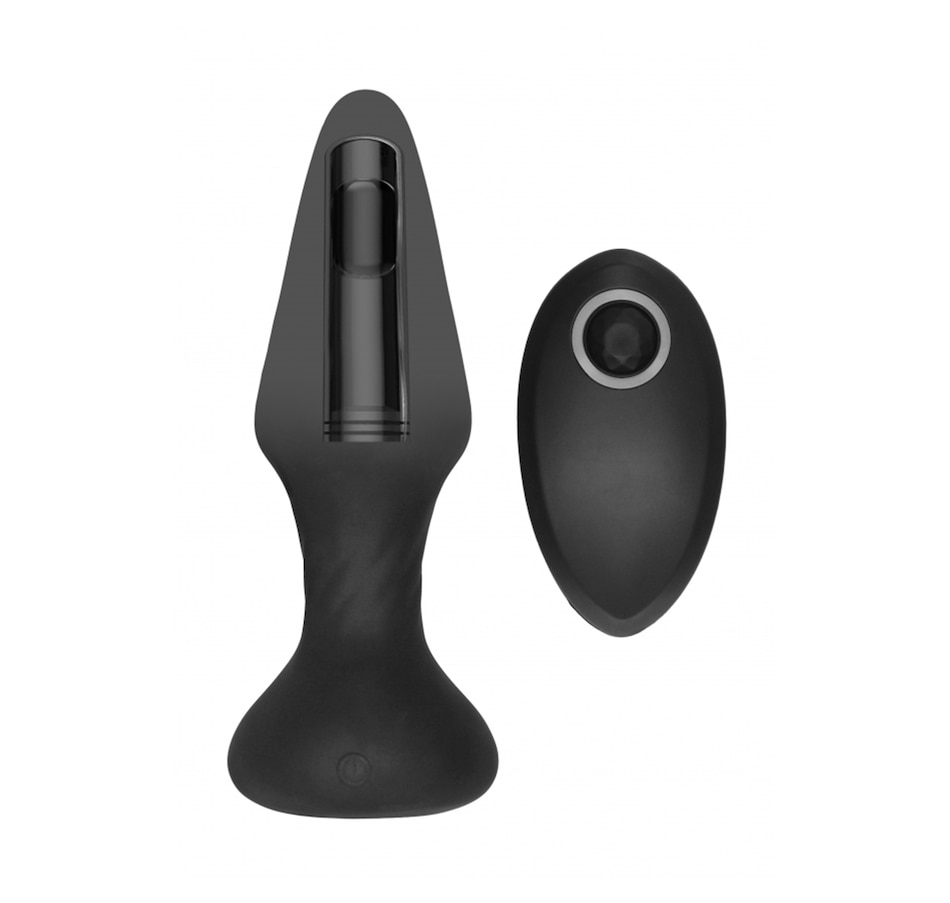Image 213847_BLK.jpg, Product 213-847 / Price $60.88, Sono Rechargeable Remote Controlled Self Penetrating Butt Plug No. 81 - Black from Sono on TSC.ca's Sexual Wellness department