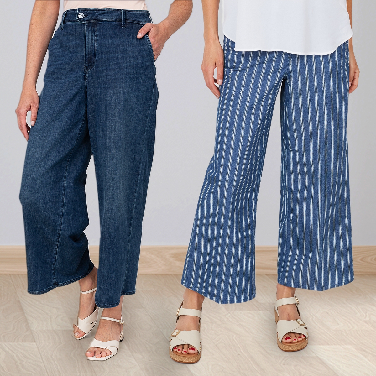 NYDJ Mona Wide Leg Denim Trouser - TSC.ca