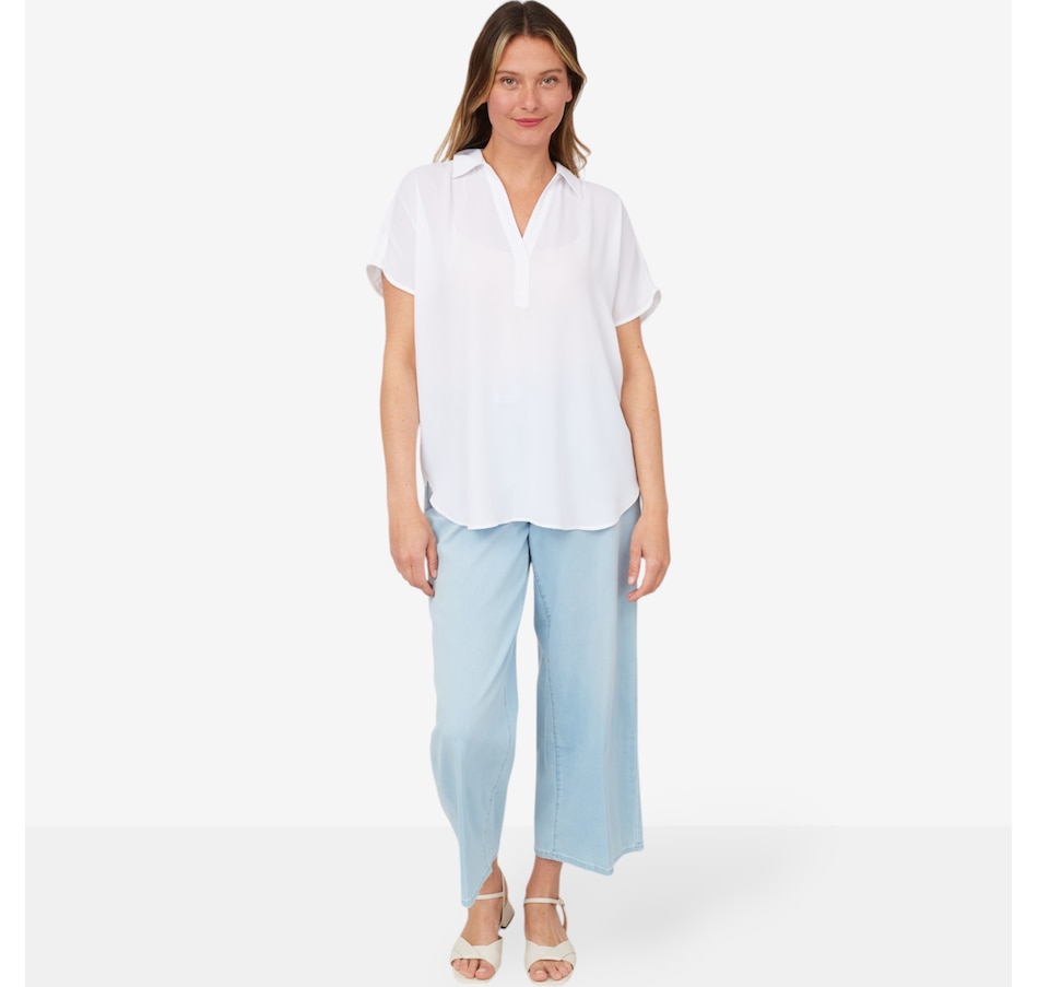 Image 214055_ALTMORE5.jpg, Product 214-055 / Price $54.88, NYDJ Short Sleeve Becky Blouse from NYDJ on TSC.ca's Fashion department