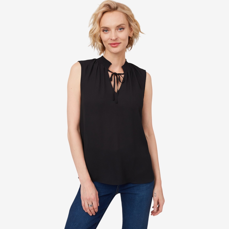 Image 214064_BLK.jpg, Product 214-064 / Price $39.33, NYDJ Sleeveless Gemma Blouse from NYDJ on TSC.ca's Fashion department