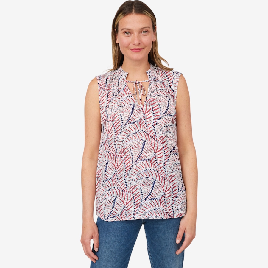 Image 214064_CALDA.jpg, Product 214-064 / Price $39.33, NYDJ Sleeveless Gemma Blouse from NYDJ on TSC.ca's Fashion department