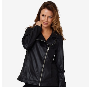 Mr. Max Faux Leather Moto Jacket