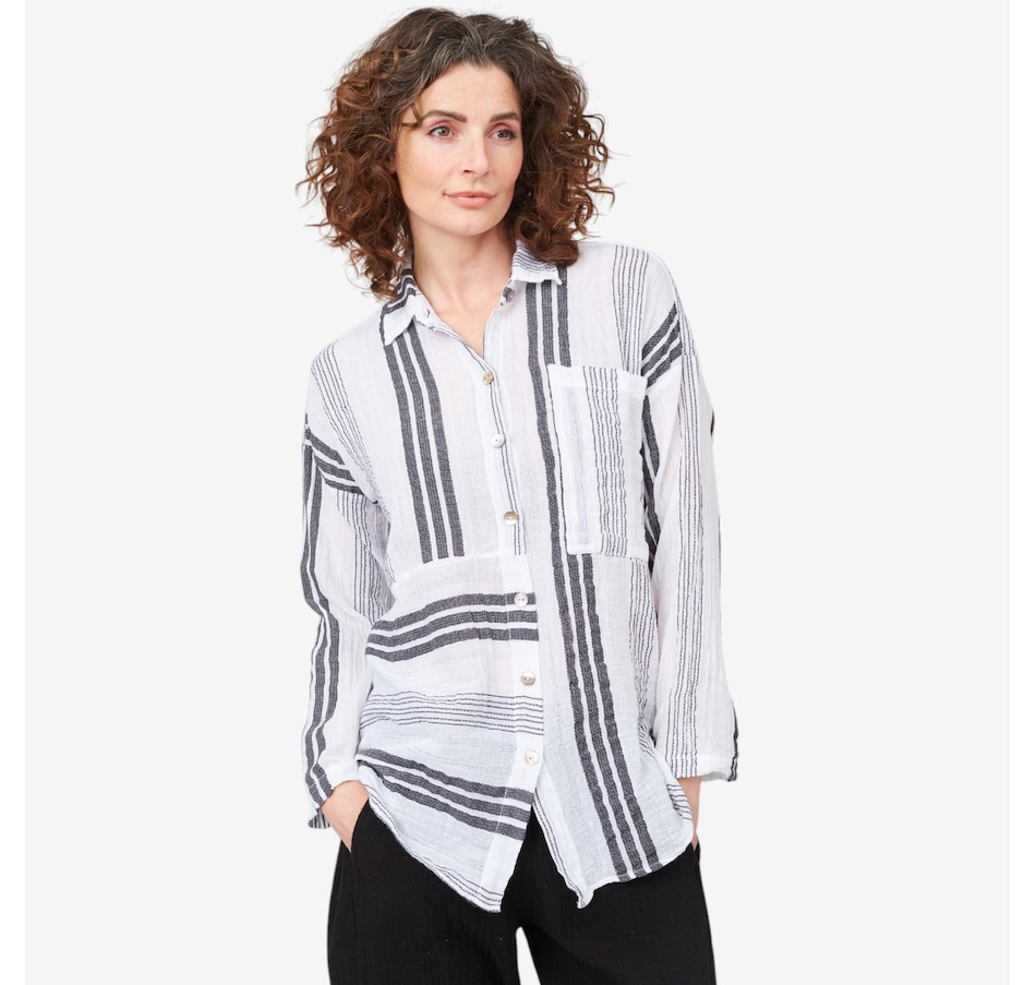 Image 214122_WHT.jpg, Product 214-122 / Price $54.88, Shannon Passero Yorkton Button Front Top from Shannon Passero on TSC.ca's Fashion department