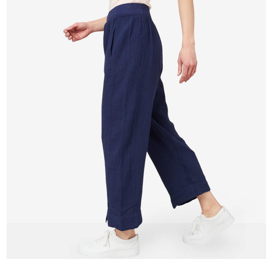 Image 214422_NVY.jpg, Product 214-422 / Price $44.88, Shannon Passero Cotton Gauze Arista Pant from Shannon Passero on TSC.ca's Fashion department