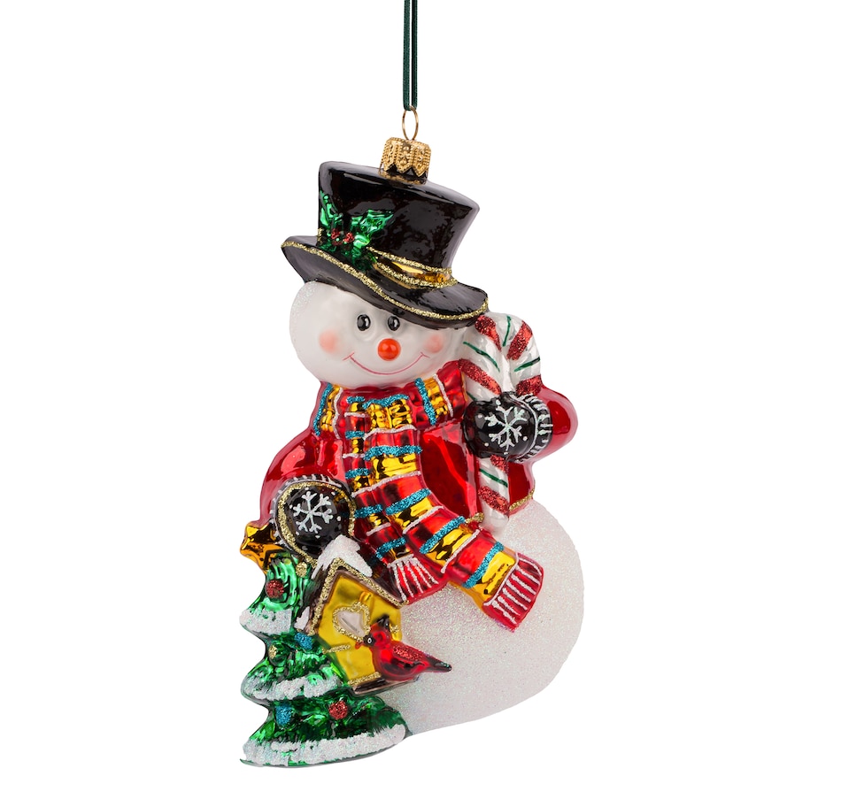 Image 214497.jpg, Product 214-497 / Price $80.00, Huras Family Ornaments Snowman with Christmas Tree from Huras on TSC.ca's Home & Garden department