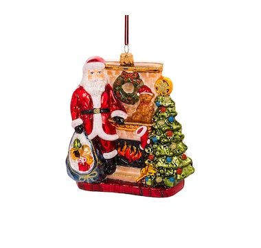 Huras Family Ornaments Santa Warming His Hands