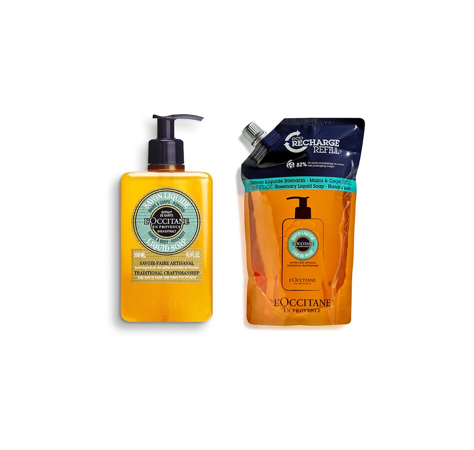 Image 214690.jpg, Product 214-690 / Price $69.00, 60-Day Auto-Delivery L'Occitane Hand Wash & Refill Duo (Shea Verbena) from L'Occitane on TSC.ca's Beauty department