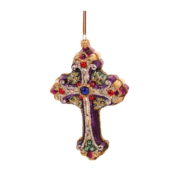 Huras Family Ornaments Jewel-Coloured Cross