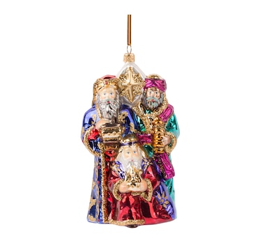 Huras Family Ornaments Jewel-Colored Three Wise Men