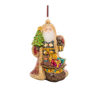 Huras Family Ornaments 24K Gold Splendid Santa