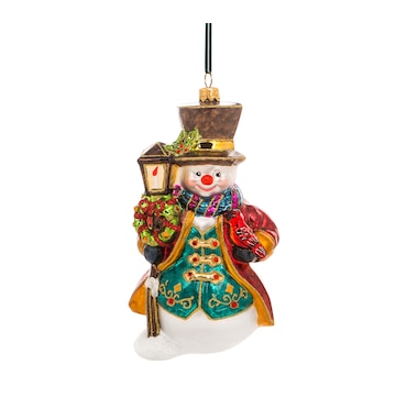 Huras Family Ornaments 24K Gold Stylish Snowman