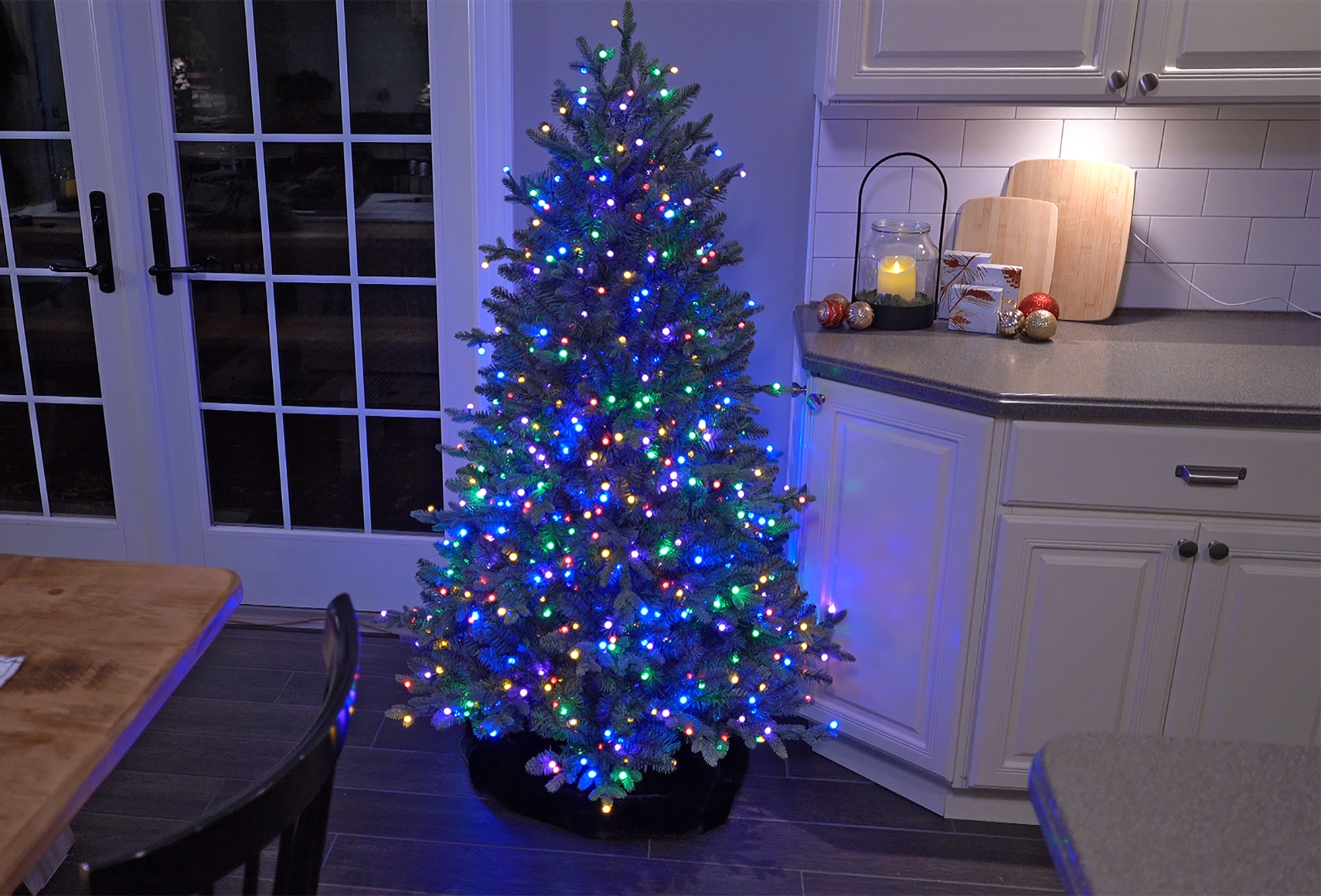 ブルーツリー。 Holiday Memories Clarmenont Green Fir Tree with Storage Bag and