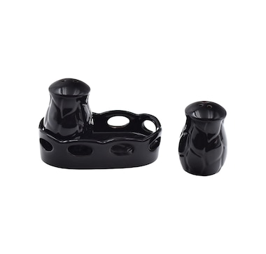 temp-tations Scalloped Salt and Pepper Shakers with Plate