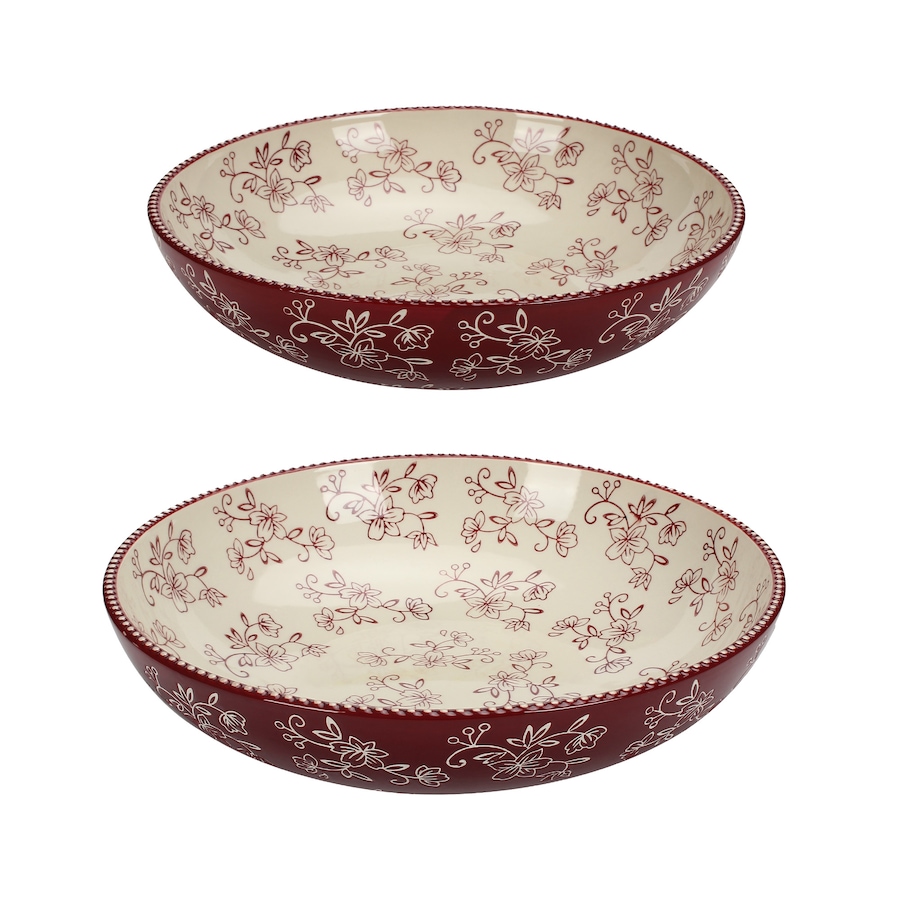 Image 215284_FLCRN.jpg, Product 215-284 / Price $44.99, temp-tations 3-Quart and Four-Quart Shallow Bowl Set from temp-tations on TSC.ca's Kitchen department