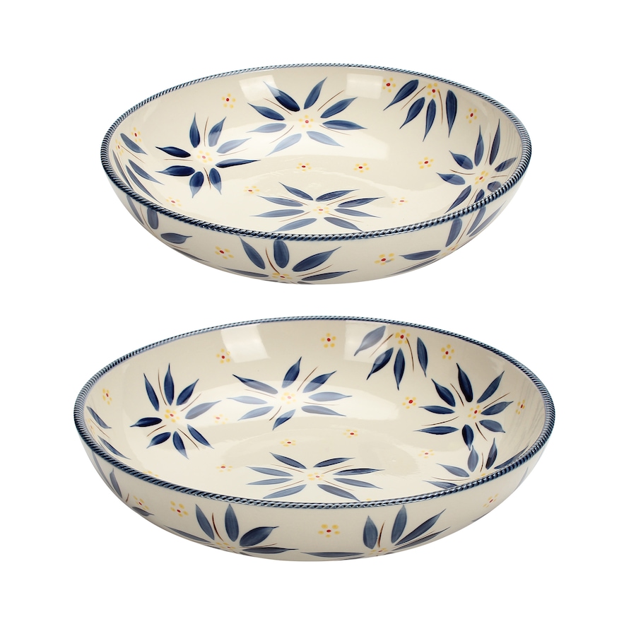 Image 215284_OWBLU.jpg, Product 215-284 / Price $44.99, temp-tations 3-Quart and Four-Quart Shallow Bowl Set from temp-tations on TSC.ca's Kitchen department